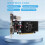 Placa de vídeo GT210 1GB DDR2 64 bits PCIe 2.0 GPU compatível com HDMI, DVI e VGA para desktop. 6