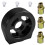 Universal oliefilterkøler sandwichpladeadapter oliesensoradapter med stik M20 M22 3/4 sort 2
