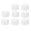 16 Pack Round Tablecloth, 84 Inch White Disposable Table Covers PEVA Waterproof Plastic Tablecloths (White) 2