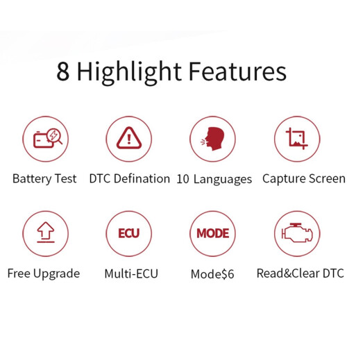 Carte de diagnostic OBD2 YA101 pour la lecture des codes défauts moteur (multilingue). 2