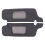 Black Microfiber Leather Sun Visor Replacement Cover Repair for 1994-2004 1