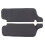 Black Microfiber Leather Sun Visor Replacement Cover Repair for 1994-2004 2