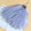 Buquê artificial de capim-dos-pampas, 43 cm (16,9 polegadas), decoração boho, flor azul marinho. 1