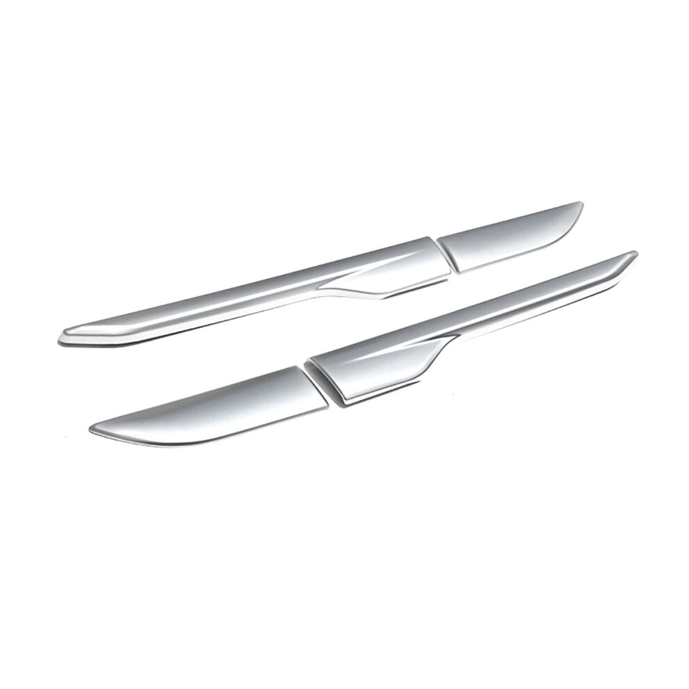 Car Side Air Wing Vent Cover Trim For Evoque 2012 - 2018 Silver 4853466399241