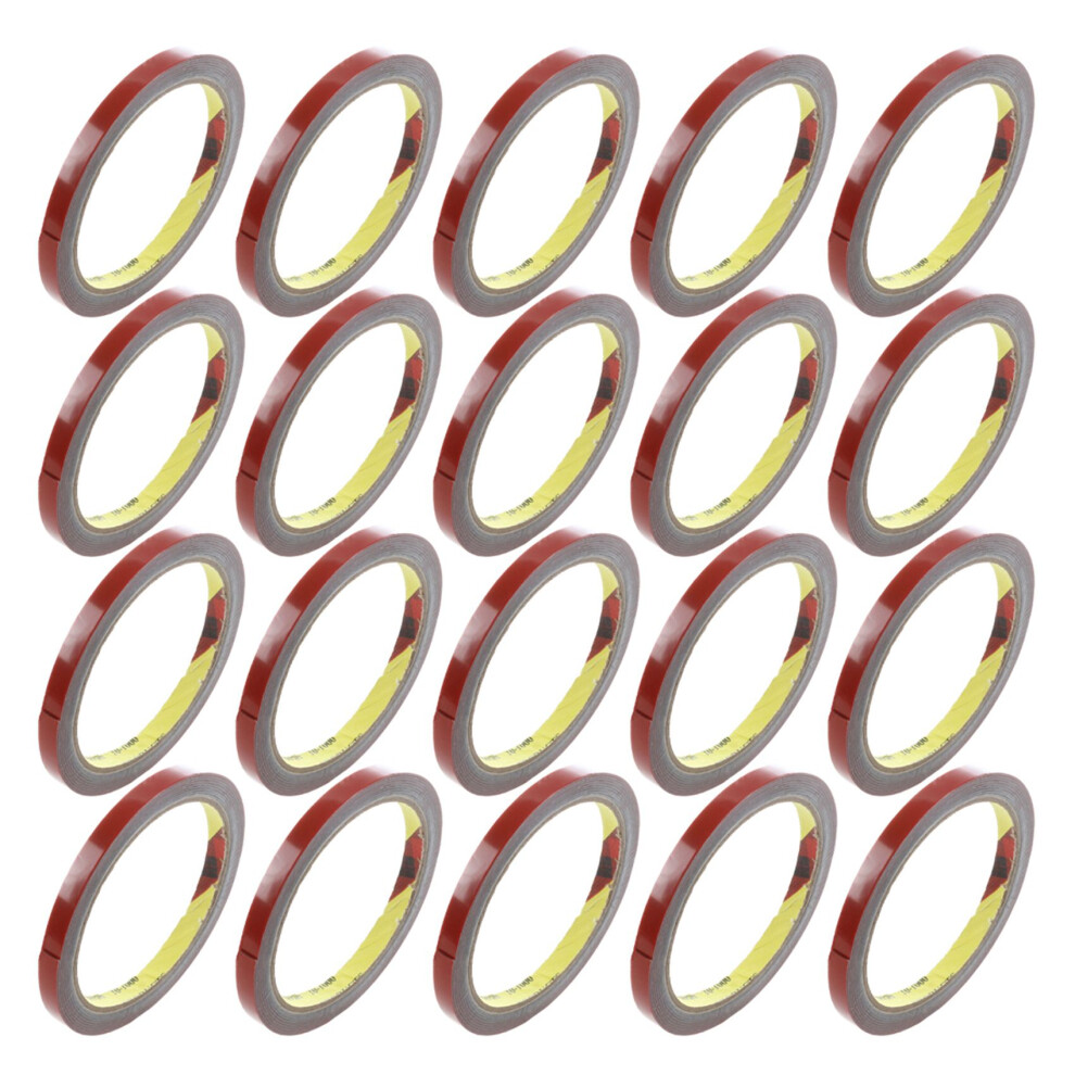 20X Strong Permanent Double Sided Super Sticky Foam Tape Roll For Vehicle Car, Red 8Mm X 4853466349000