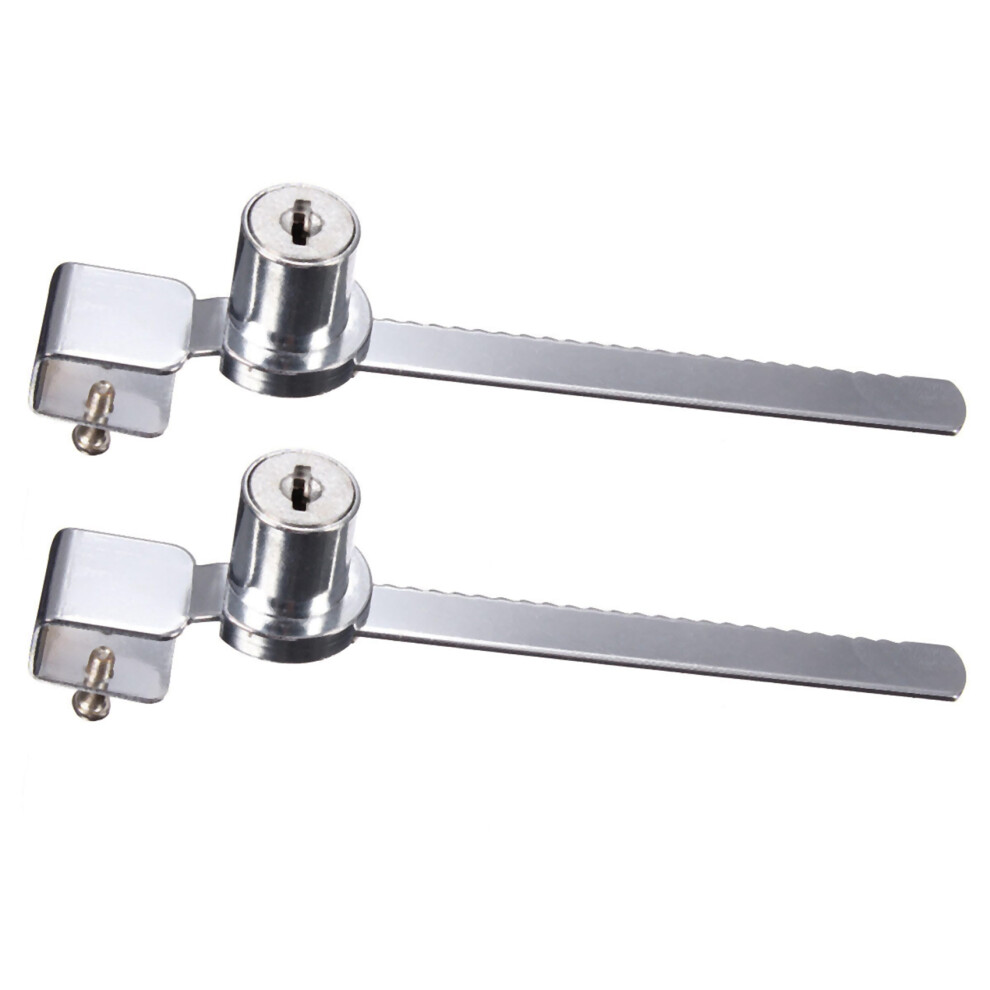 4 Keys +Keyed Alike Display Case Showcase Lock Sliding Glass Cabinet Door Lock 4853466349086