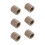 6 stuks oliegeïmpregneerde gesinterde bronzen lagerbussen 8x12x12 mm 1