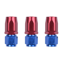 3x rechte turbo-olietoevoerslangkoppeling: AN6 8 mm