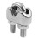 12 abrazaderas de acero inoxidable para cables de 0,3 cm y 3 mm. 3