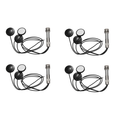 4X Universal Pickup Piezo 3 Transducer 6,35 mm för Akustisk Gitarr Ukulele Mandolin