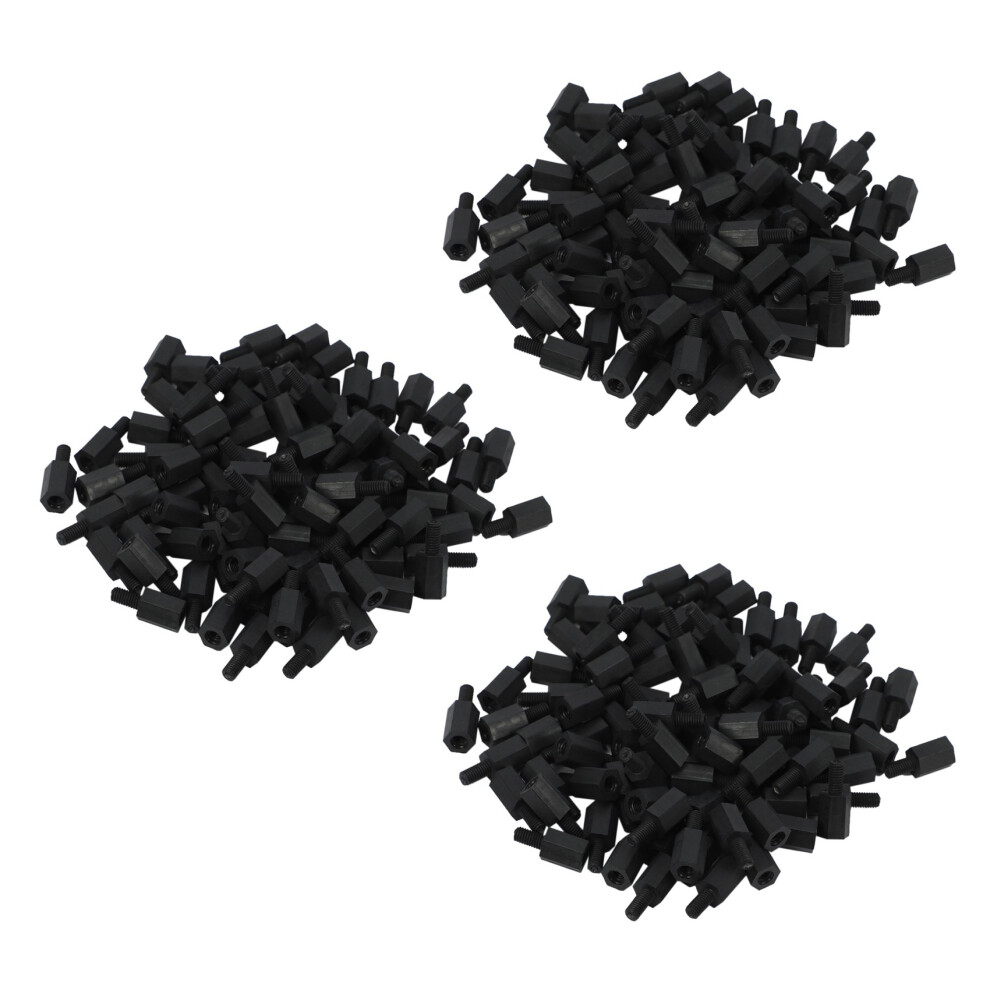 300Pcs M3 Thread 8Mm+6Mm Pcb Fixed Nylon Hex Standoff Spacer Pillar 4853466350204