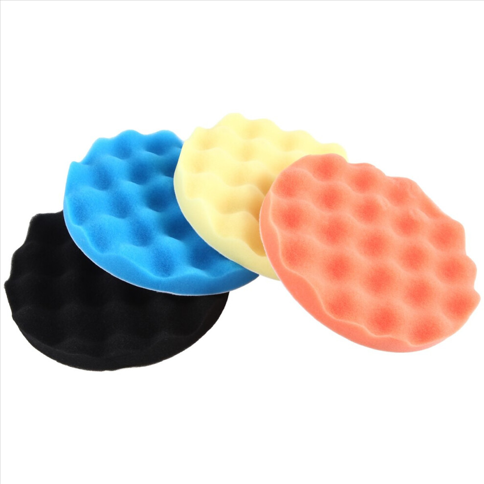 4Pcs 7Inch/180Mm Sponge Polishing Buffer Pad Kit Tool For Car Polisher 4853252716788