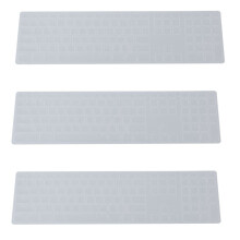 3X Silicone Thin Keyboard Skin Cover Protector with Numeric Keypad for Transparent