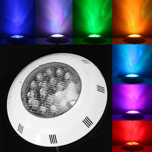 3X 7 χρώματα 24V 18W LED RGB Υποβρύχια πισίνα με έντονο φως / Τηλεχειριστήριο 1