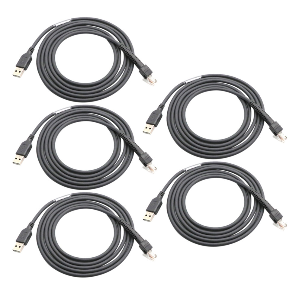 5X Scanner Data Cable Ls2208 Ap Ls4208 Ds9208 Barcode Scanner Usb Port Data Cable 4853466359443