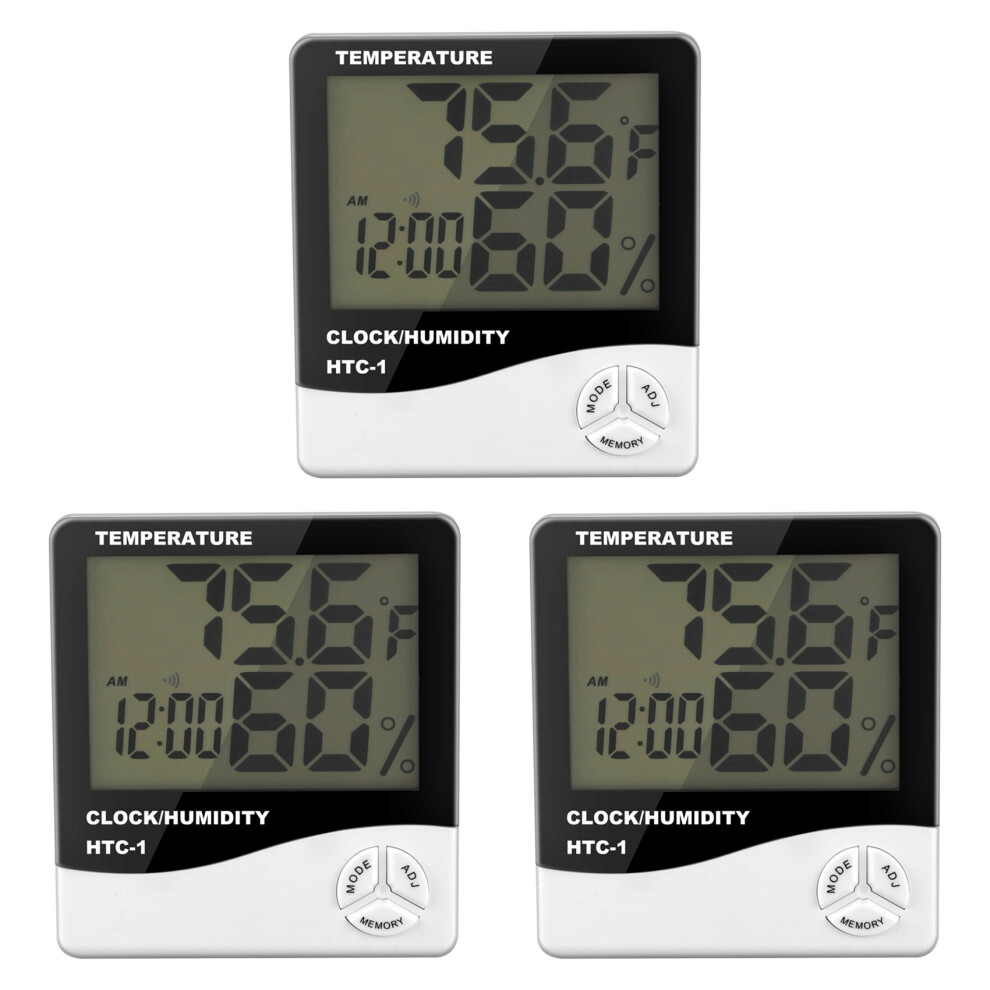 3X Digital Lcd Indoor Outdoor Room Electronic Temperature Humidity Meter Thermometer Hygrometer 4853466351249