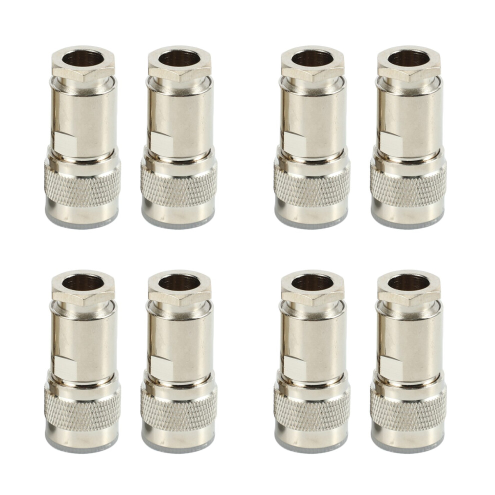 8 Pcs N Type Male Clamp Rg8 Lmr400 Rg165 Rg213 7D- Coaxial Connector 4853466364430
