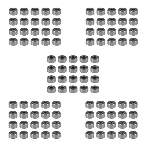 693RS 3mmx8mmx4mm Διπλά Σφραγισμένα Μινιατούρα Ρουλεμάν Βαθιάς Αύλακας 100 Τεμάχια
