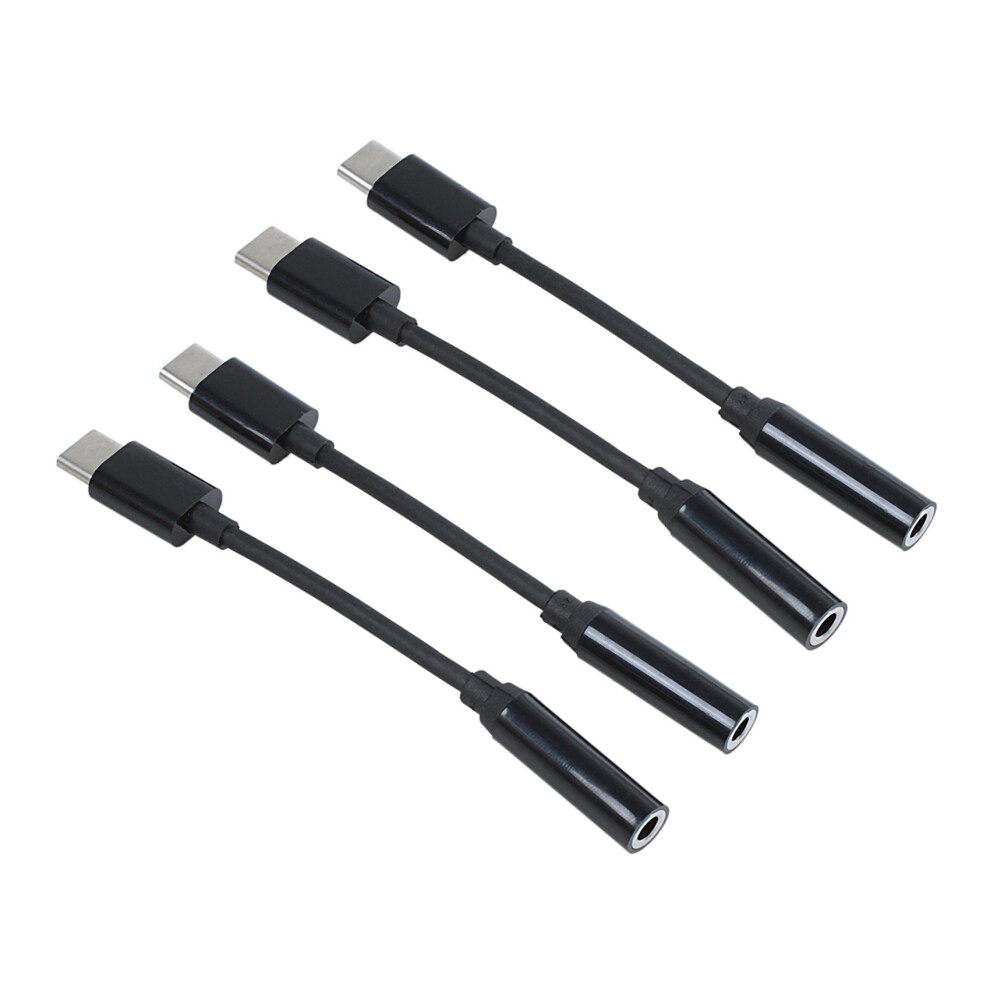 4 Pack Usb C To 3.5Mm Headphone Jack Adapter, Type C Male To 3.5Mm Female Aux Jack Stereo Earphone Converter 4853466359580