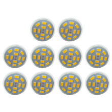 10 x 6-W-GU4(MR11)-LED-Strahler, MR11, 12 SMD 5730 570, 12 V DC, Warmweiß