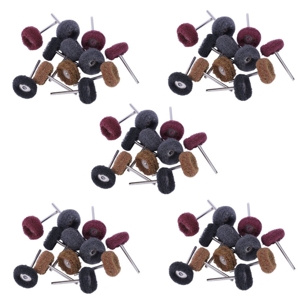60 Pcs Polishing Sanding Polish Wheel Buffer Abrasive Brush Head For Rotary 4853466364720