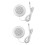 2X Μίνι Λευκό Ηχείο Pillow 3,5 χιλιοστών για CD, Ραδιόφωνο, MP3 Player 1