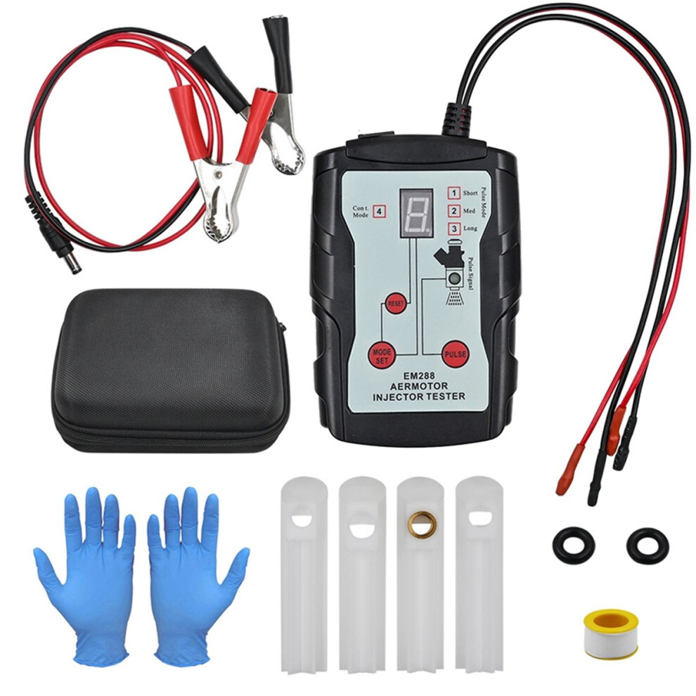 Injector Tester Cleaner 4 Pulse Modes 4 Test Leads Car Cleaning Injector Work With Pressure 4853466319720