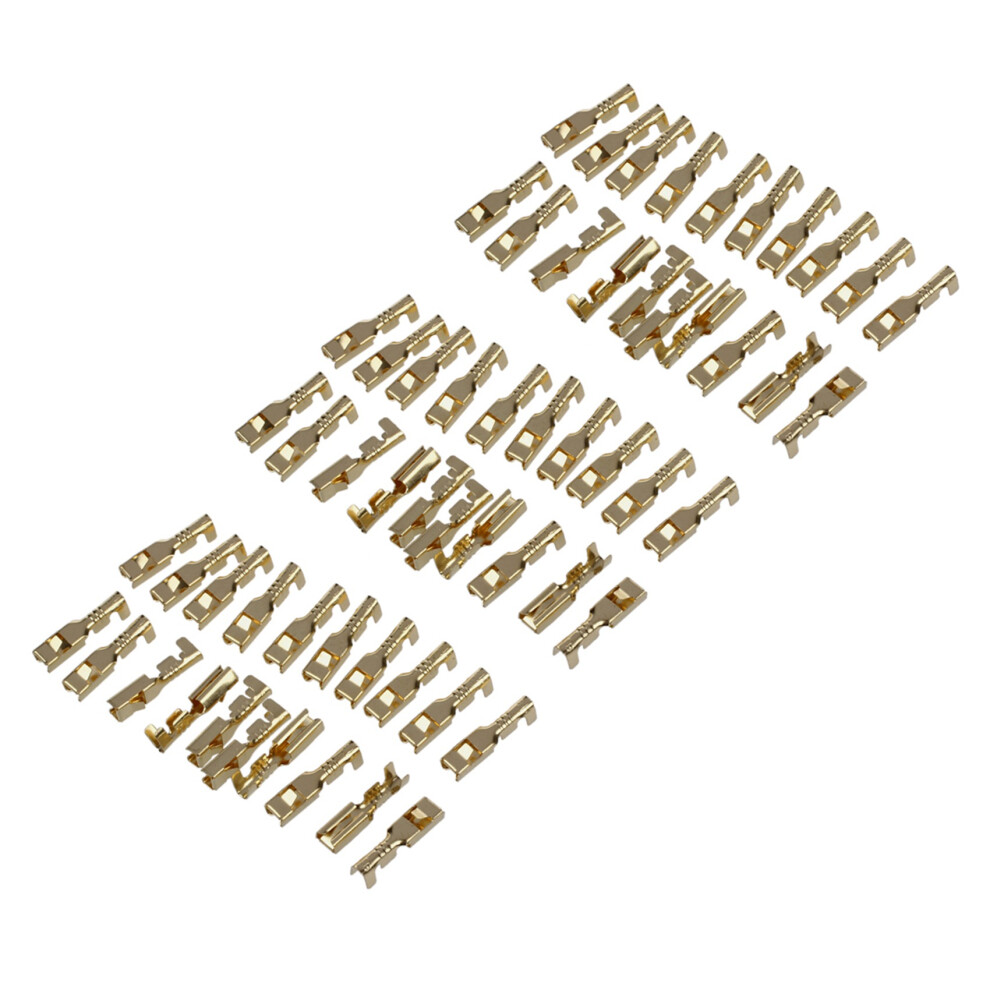 60 Pcs Female Spade Cable Wire Terminals For 2.8Mm Connectors 4853466367639
