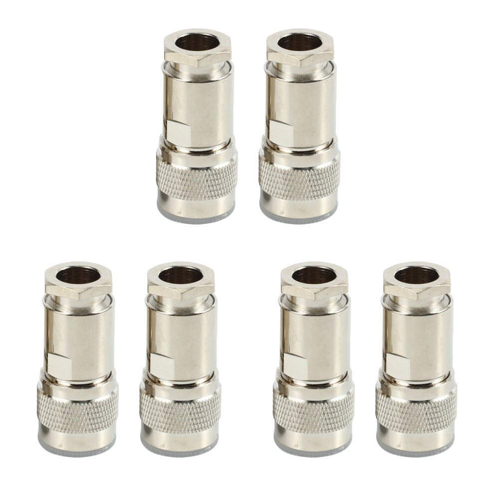 6 Pcs N Type Male Clamp Rg8 Lmr400 Rg165 Rg213 7D- Coaxial Connector 4853466364423