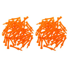 100 unidades de pinos de golfe Big Castle de 70 mm (laranja)