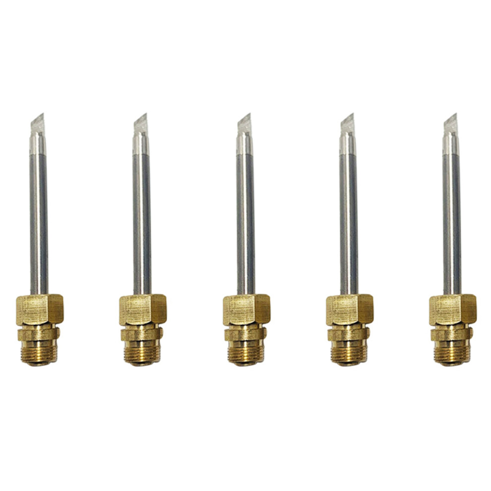 5X 510 Interface Soldering Iron Tip Mini Portable Usb Soldering Iron Tip Welding Rework Accessories, Knife Tip 4853466369855