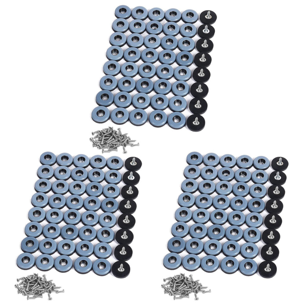 144Pcs Furniture Gliders Ptfe Easy Moving Sliders With Screw Floor Protector For Tiled Hardwood Floors(25Mm Round) 4853466368285