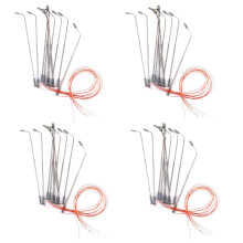 40 stuks model LED-straatverlichting met enkele kop, geschikt voor treinbanen en landschappen (schaal 1:100).