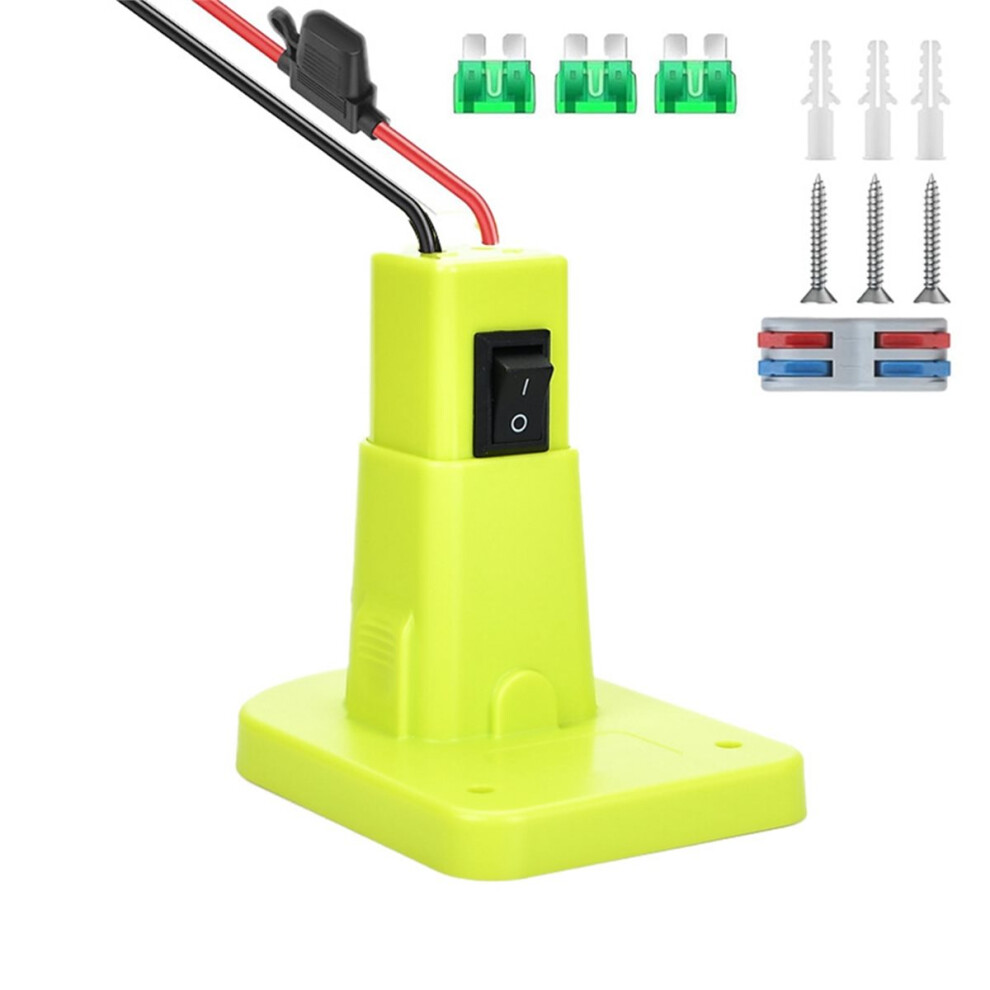 Adapter For 18V Battery With Fuse Switch Battery Adapter Connector For 18V Li-Ion Battery 4853870998337