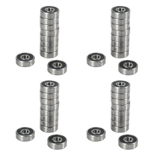 40 τεμάχια 628RS 8mmx24mmx8mm διπλής σφράγισης μινιατούρα ρουλεμάν βαθιάς αυλάκωσης