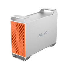 Dual Bay 3,5 tommer harddiskkabinet med 60 TB kapacitet, 4 tilstande lagring, temperaturkontrol, varmeafledningskabinet