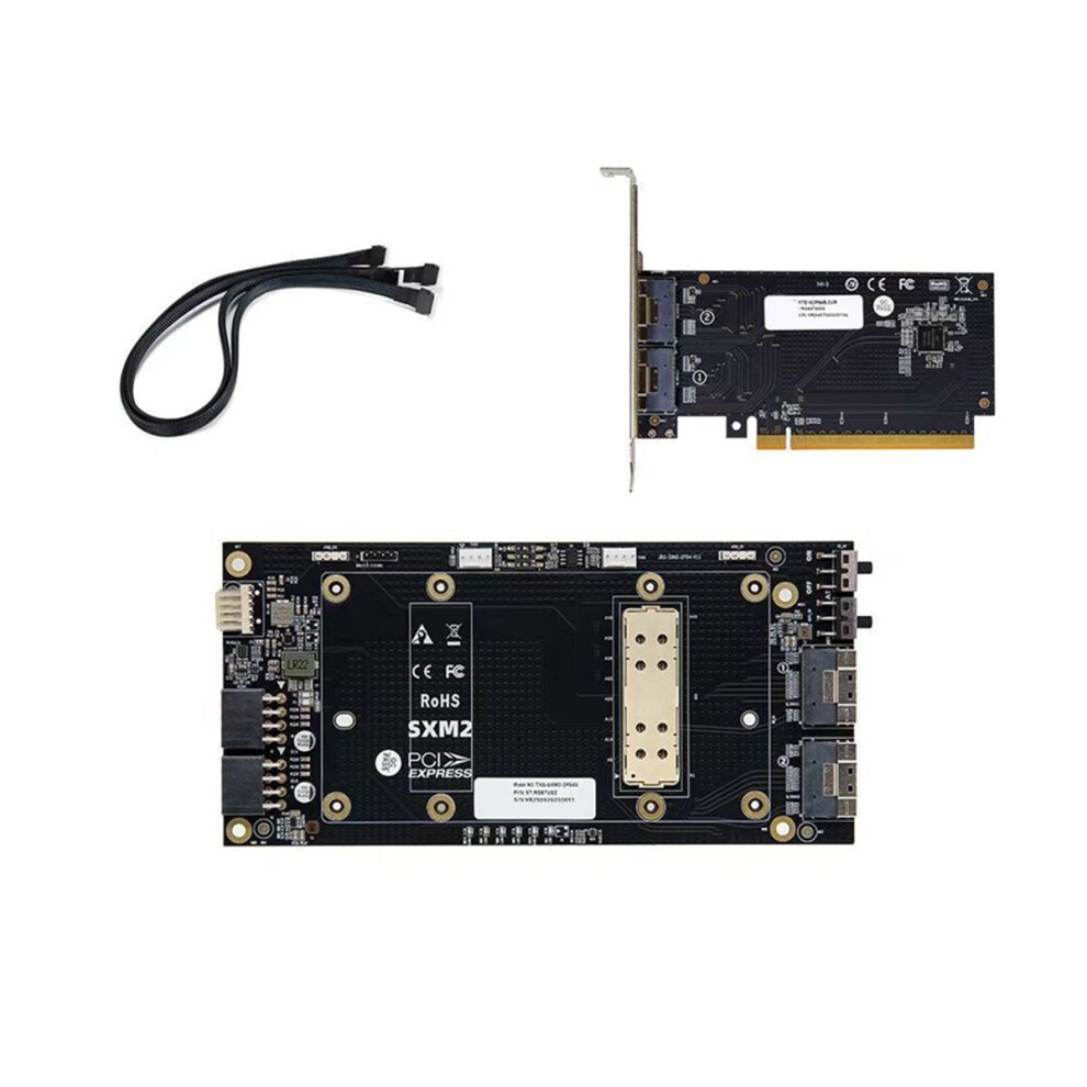 Slimsas To Sxm2 Adapter Sxm2 Single-Slot X16 Straight-Through Baseboard 8654 Interface For V100 External Graphics Card 4853870994797