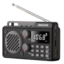 Mini Fullbandsradio Bärbar FM AM SW-radiomottagare 1500mAh Snabbladdning Bluetooth-högtalare Stötsäker För Utomhusbruk