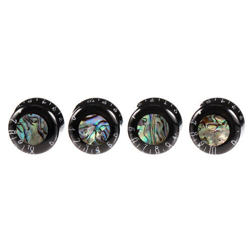 4 st gitarrknoppar volymtonkontrollknopp för LP-stil elgitarrdelar abalone runda 2