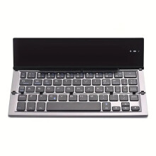 Teclado dobrável Bluetooth recarregável para celular, teclado de bolso sem fio para telefones, tablets, etc.