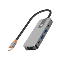 Rozdzielacz USB-C 5 w 1 ze stacją dokującą USB 3.0 do laptopa, kompatybilny z 4K