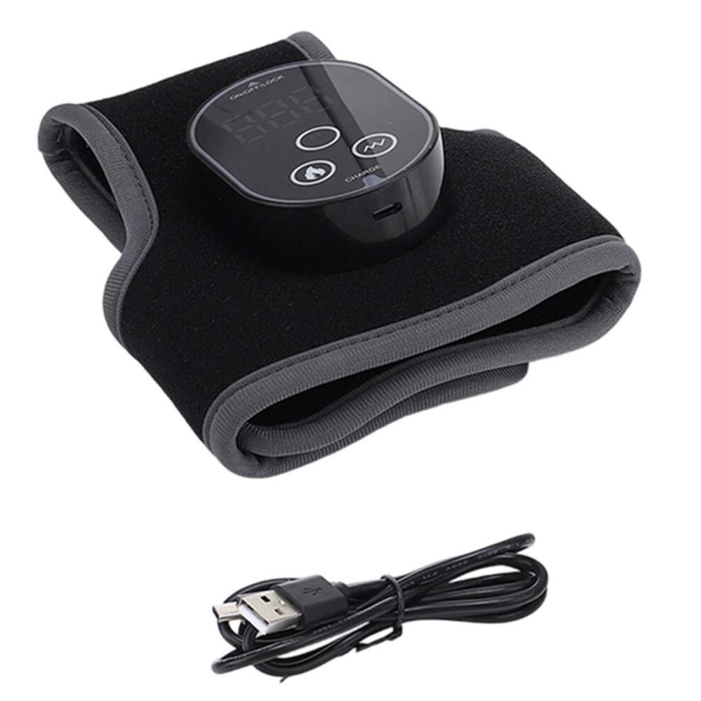 Cordless Ankle Massager with Heat, Ankle Heating Pad, USB Rechargeable Heated Brace Wrap Warmer