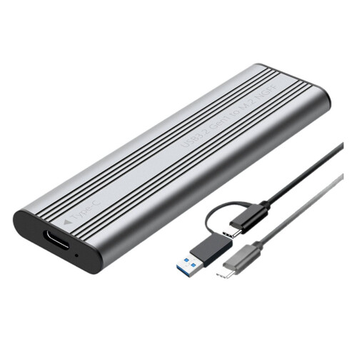 M.2 Solid State Mobil Harddiskboks USB 3.2 Metal Varmeafledning Ekstern Type-C Interface Protokol SSD