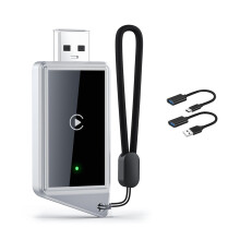 Bezprzewodowy adapter CarPlay Smart CarPlay AI Box WiFi Bluetooth Podłącz przewodowy CarPlay do bezprzewodowego CarPlay dla 99% pojazdów