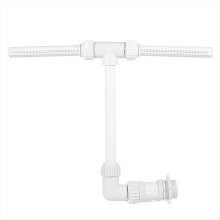 Fontana per piscine fuori terra, doppia cascata regolabile, fontana per spa, accessorio per piscina