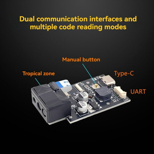 GM69Pro 1280x800 CMOS OCR/1D/2D Barcode Scanner Module USB UART Interface QR Code Bar Code Reader Support OCR Passport 2