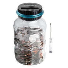 Digital Coin Counting Money Saving Box - LCD Electronic Piggy Bank for EURO Coins, Ideal Gift