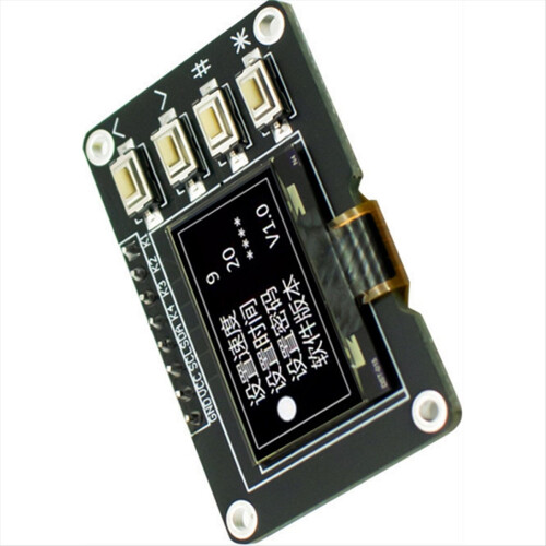 Tela OLED de 0,96 polegadas branca, módulo de tela 12864 com teclado de 4 teclas e interface IIC SSD1315 branco 2