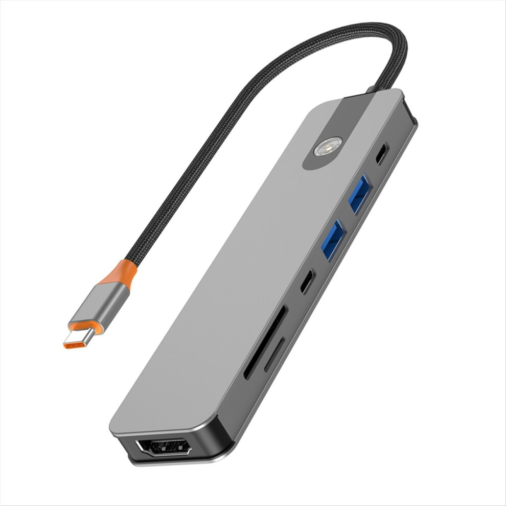 Usb-C Hub Type-C Splitter 4K Docking Station -Compatible Usb3.0 Pd Sd/Tf For Laptop 4853870911060