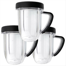 3pcs Blender Jar,30 Oz Replacement Cup Jar with Lip Ring Assembly, Mixing Tank for Nutribullet RX 1700W NB-301,N17-1001